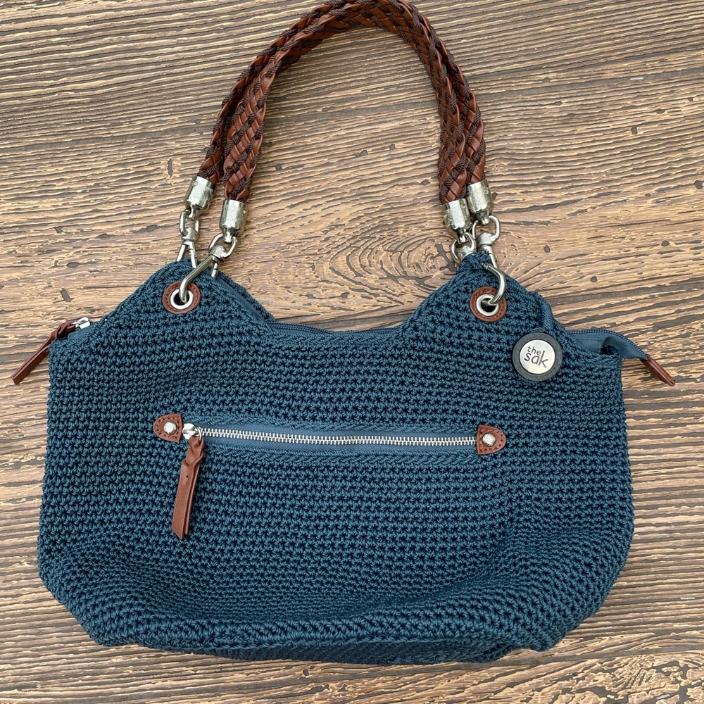 The Sak 15 x 10 ladies crochet Purse